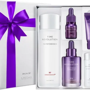 Missha Time Revolution The First Set 5X (Essence 150ml + Ampoule 50ml & Minis)